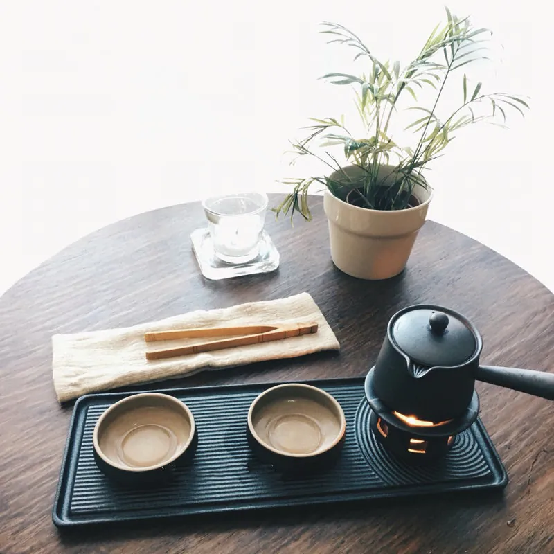 Service à thé Artisan en grès, 6 pièces, théière à filtre, vue 3