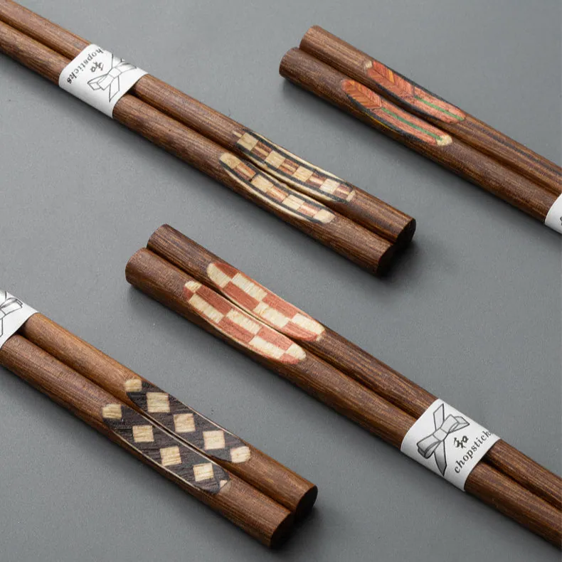 Set de baguettes japonaises en bois Sagesse, vue 2