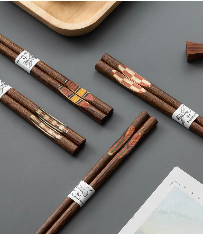 Set de baguettes japonaises en bois Sagesse, vue 4