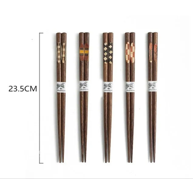 Set de baguettes japonaises en bois Sagesse, vue 5