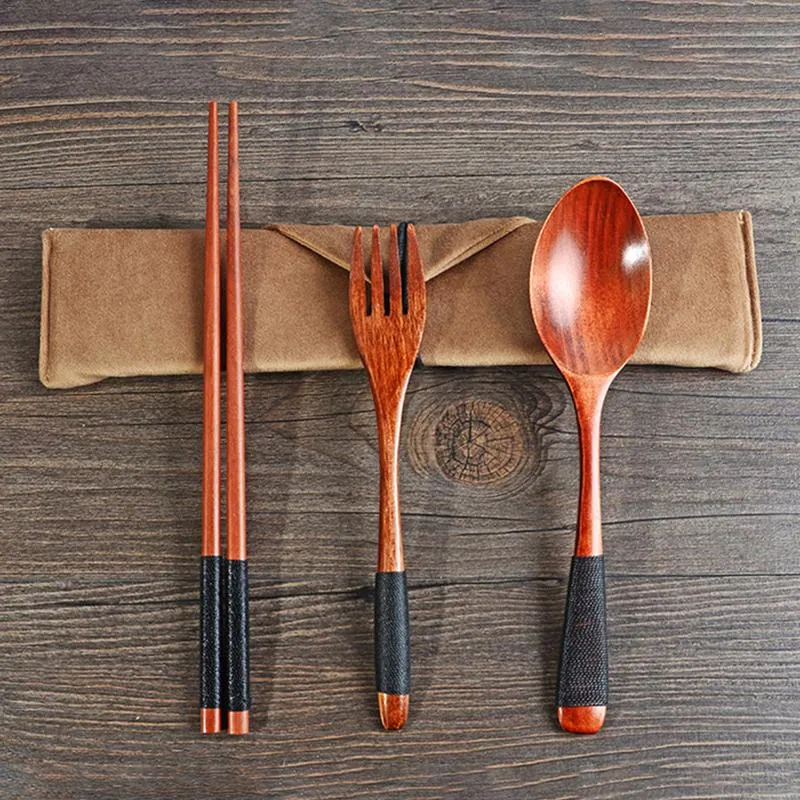 Set de couverts et baguettes en bambou Cuivre, vue 2