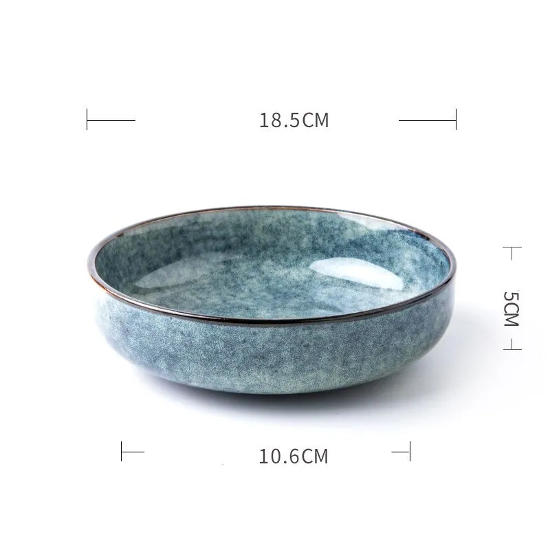 Set de vaisselle japonaise en céramique Émeraude, vue 2