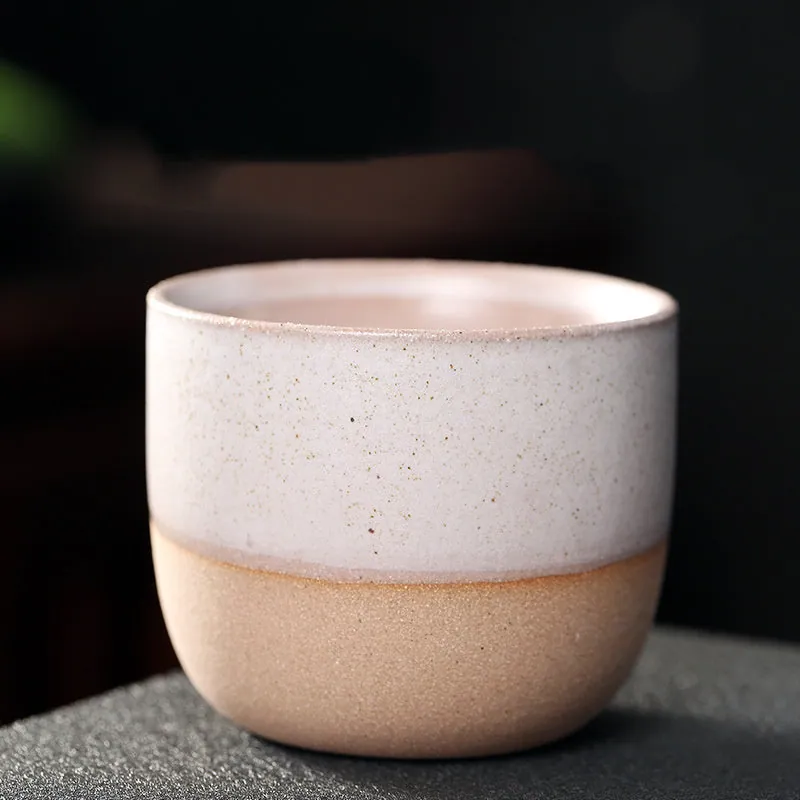 Tasse à café japonaise en grès sans anse Azur, vue 4