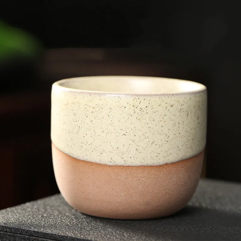 Tasse à café japonaise en grès sans anse Azur, vue 6