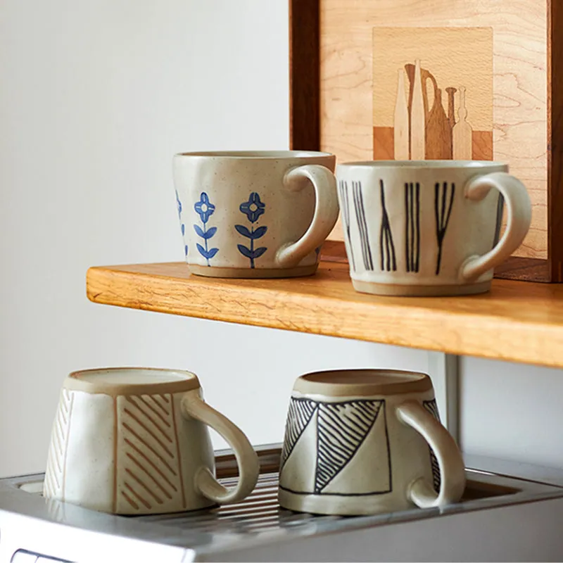 Tasse Azimut en grès émaillé, 280 ml, décors floral ou graphique, vue 2
