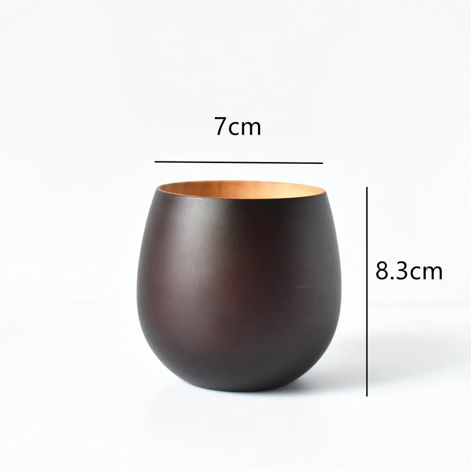 Tasse japonaise en bois laqué Noyer, vue 2