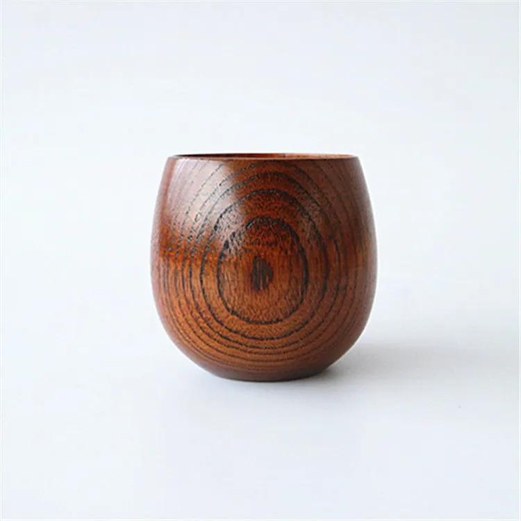 Tasse japonaise en bois laqué Noyer, vue 3