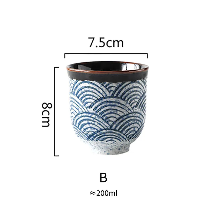 Tasse japonaise en grès émaillé Aubergine, vue 2