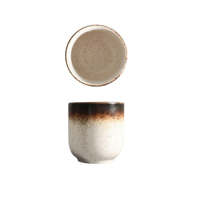 Tasse japonaise en grès à glaçure réactive Corail, vue 5