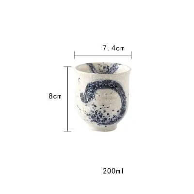 Tasse japonaise en céramique à décor bleu cobalt Cobaltique, vue 3