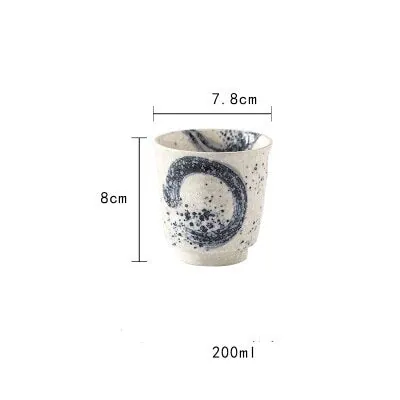 Tasse japonaise en céramique à décor bleu cobalt Cobaltique, vue 4