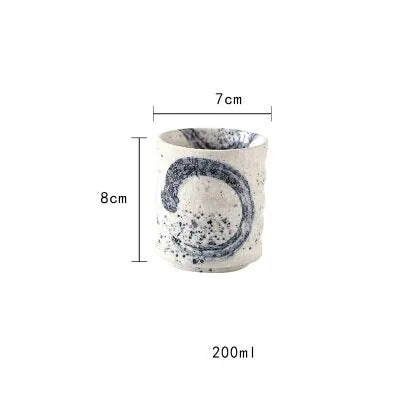 Tasse japonaise en céramique à décor bleu cobalt Cobaltique, vue 5