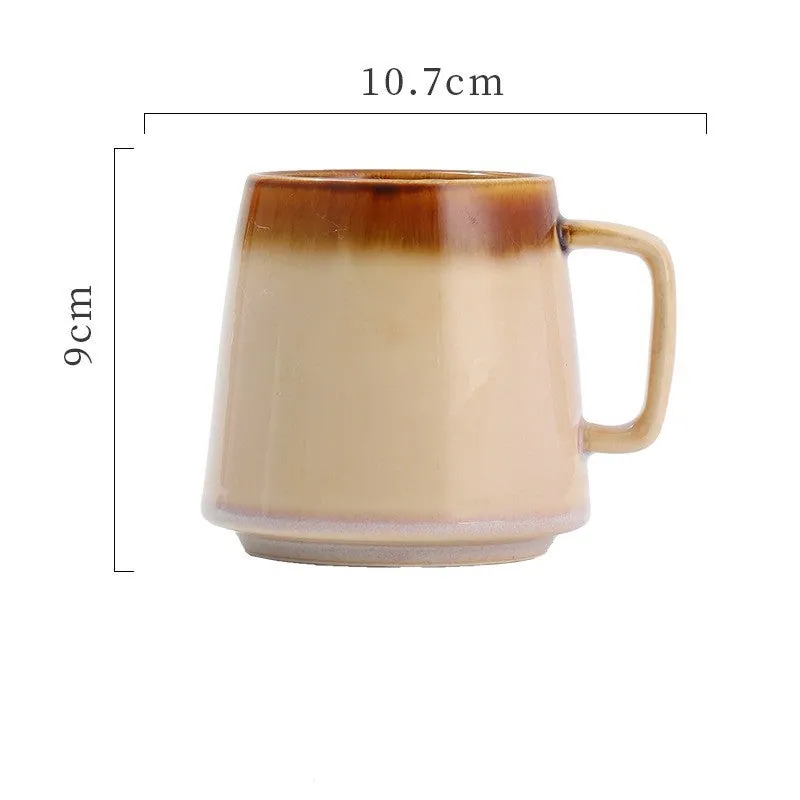 Tasse japonaise en grès émaillé avec anse Onyx, vue 6