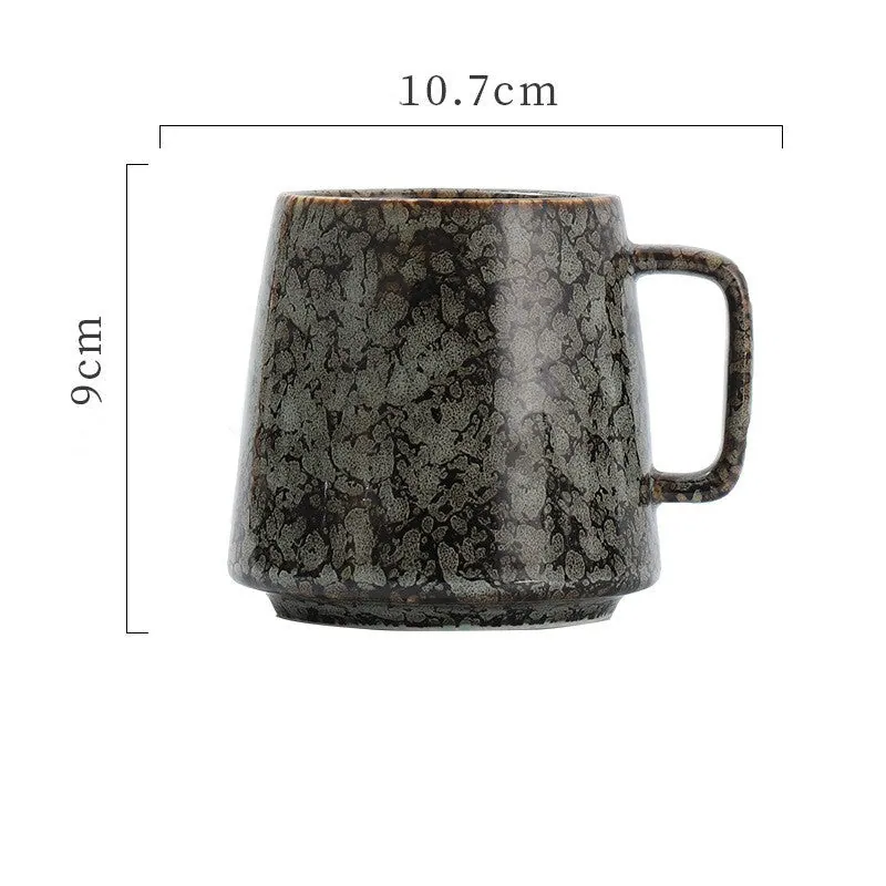 Tasse japonaise en grès émaillé avec anse Onyx, vue 8