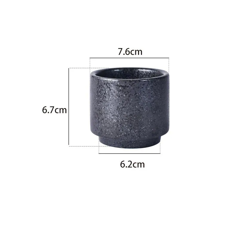 Tasse japonaise en grès à glaçure réactive Verdigris, vue 8