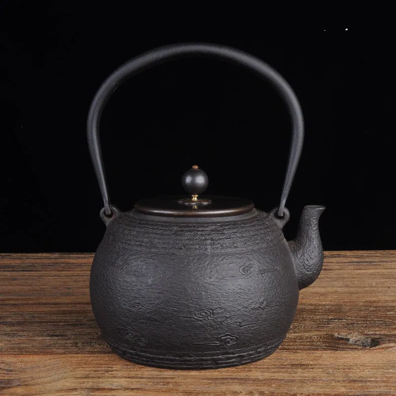 Théière en fonte japonaise Façonné, style tetsubin, cinq modèles, vue 2