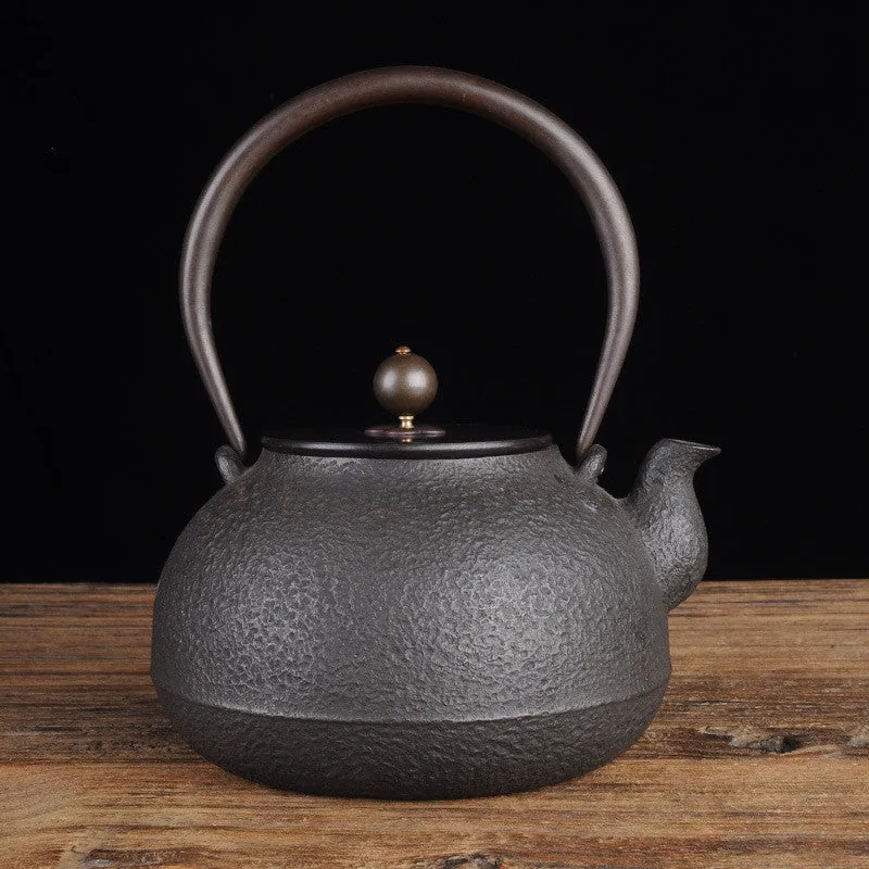 Théière en fonte japonaise Façonné, style tetsubin, cinq modèles, vue 3
