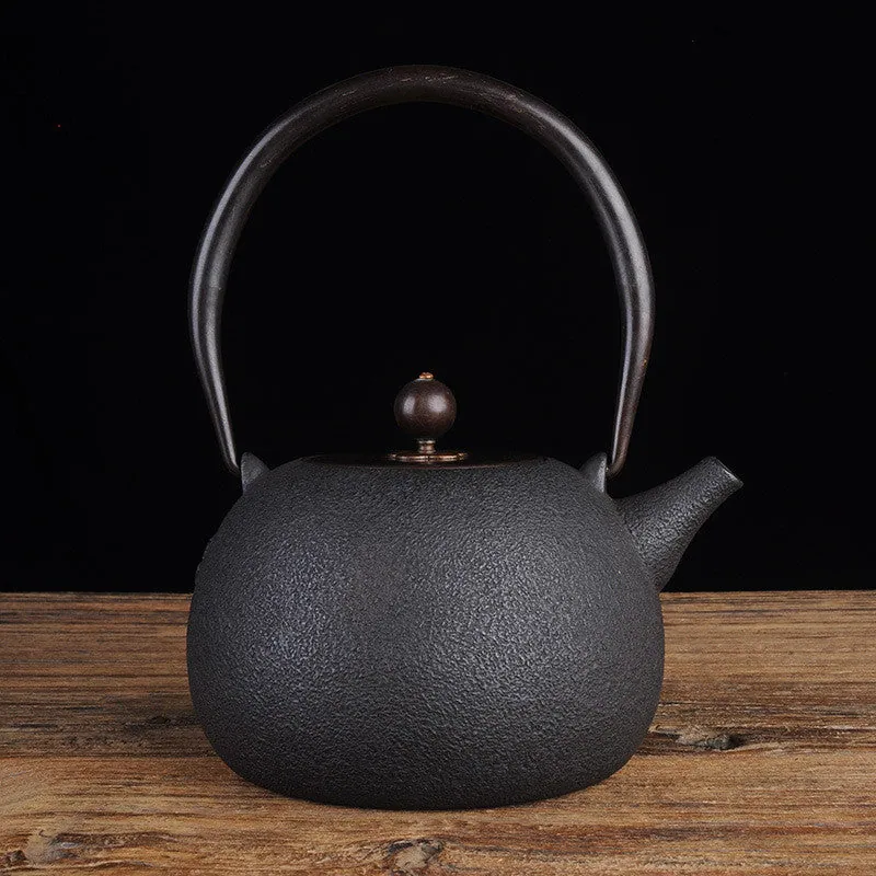 Théière en fonte japonaise Façonné, style tetsubin, cinq modèles, vue 4