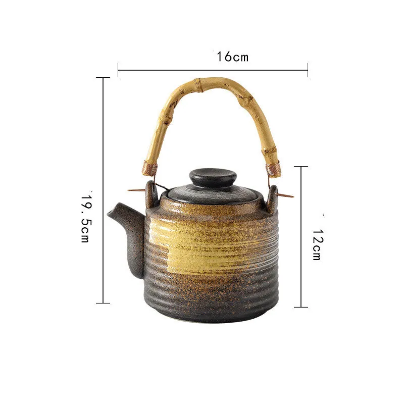 Théière japonaise en céramique émaillée Kaolin, 600 ml, vue 6