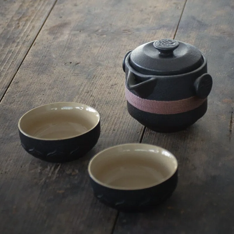 Théière japonaise de voyage en céramique Café, vue 3
