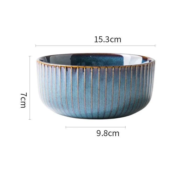 Vaisselle en porcelaine, collection Noyer, bols et assiettes, vue 3