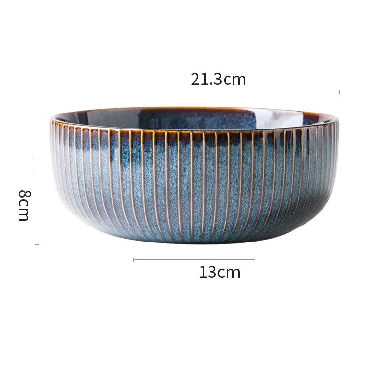 Vaisselle en porcelaine, collection Noyer, bols et assiettes, vue 4