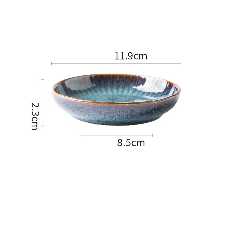 Vaisselle en porcelaine, collection Noyer, bols et assiettes, vue 5