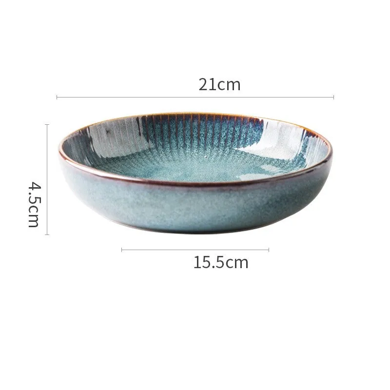 Vaisselle en porcelaine, collection Noyer, bols et assiettes, vue 7