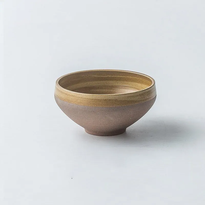 Vaisselle japonaise en grès Brûme : assiettes, bols et tasse, vue 3