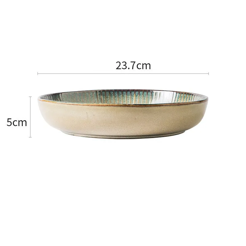 Vaisselle en céramique cannelée, collection Cendre, blanc cassé, vue 5