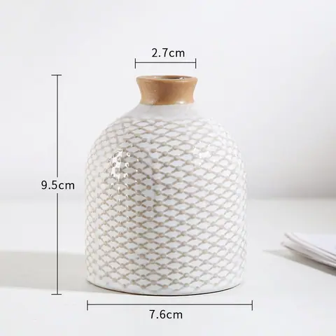 Vase soliflore en céramique texturée Ardoise