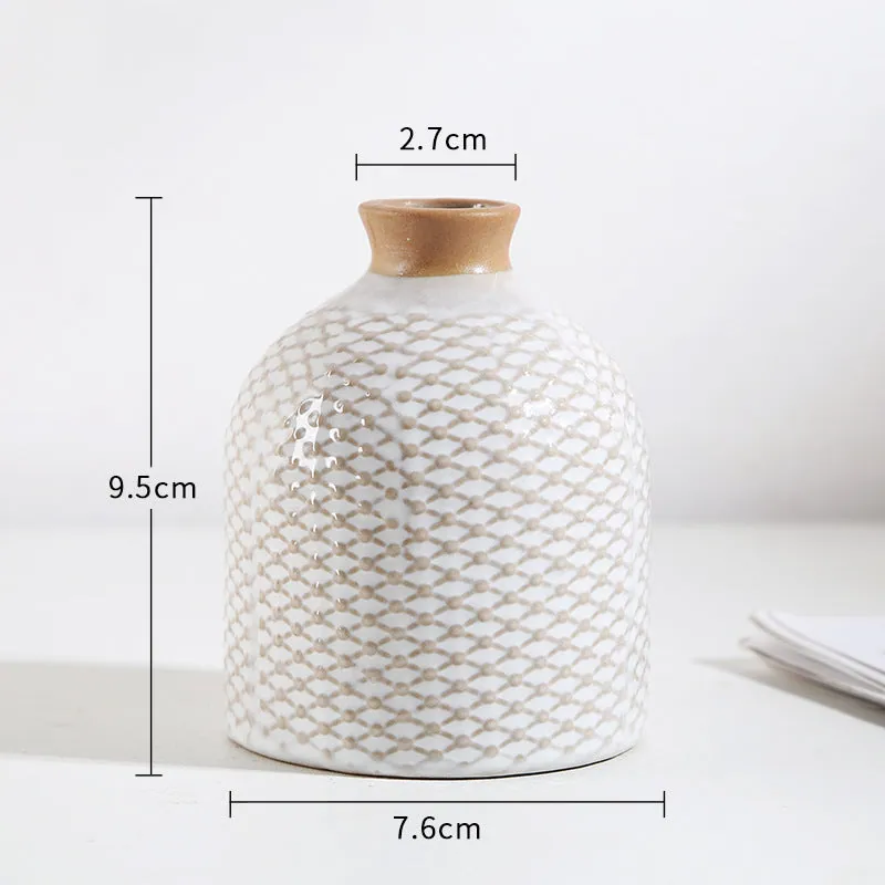 Vase soliflore en céramique texturée Ardoise