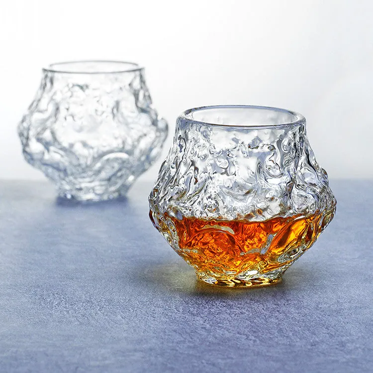 Verre à whisky japonais effet roche Finesse