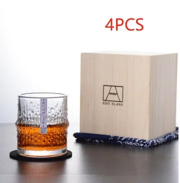 Verre à whisky japonais à relief vertical Raffinement, vue 6