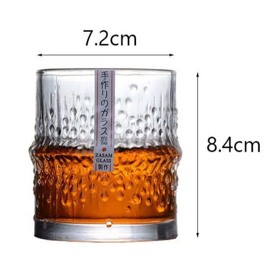 Verre à whisky japonais à relief vertical Raffinement, vue 7